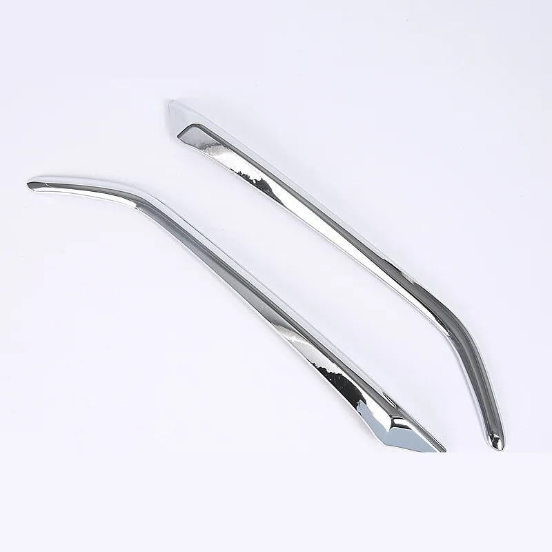 2 шт. L/R Chrome яркое серебро спереди противотуманных фар Обложка для Mazda CX 3 CX3 2016