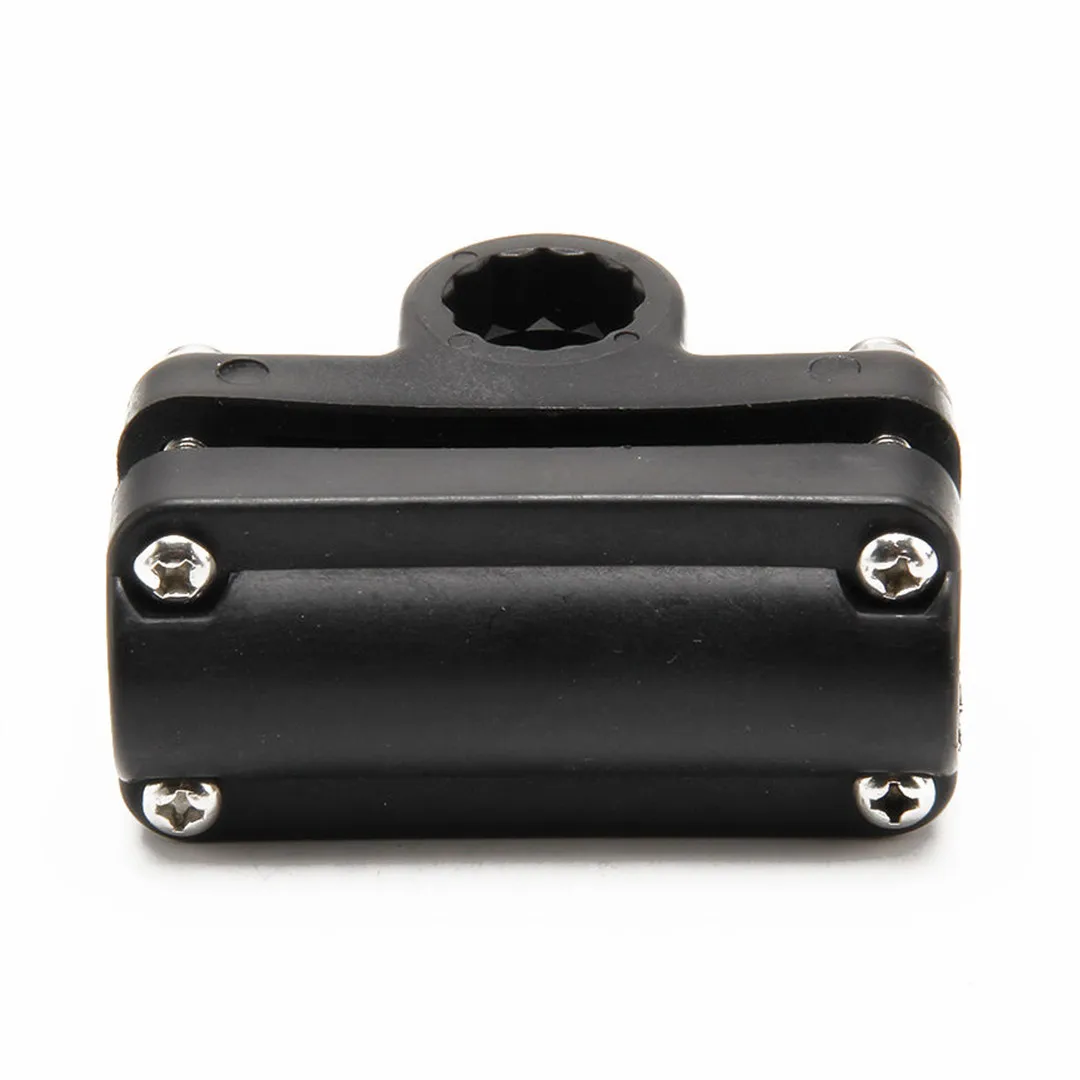 Adjustable Side Rail Mount Boat Raft Fishing Pole Rod Stand Holder Rest Black Fishing Tackle Accessories