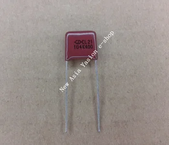 

1000pcs CBB 104K 400V CL21 0.1UF 100NF P=10 Metallized Film Capacitor
