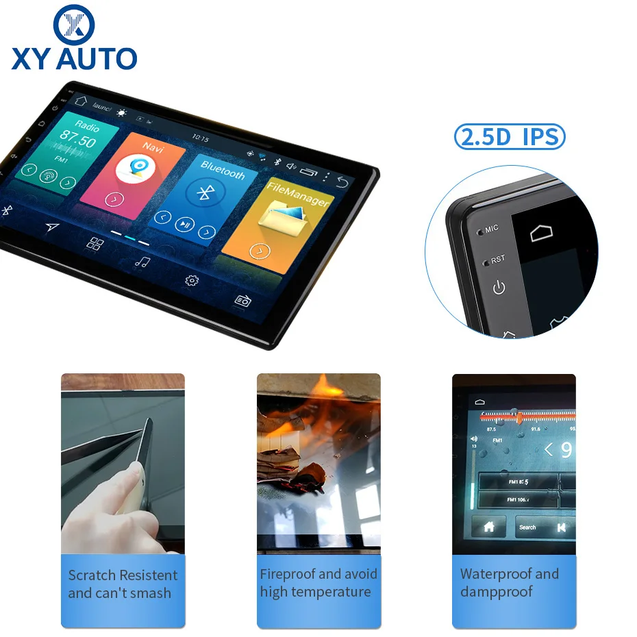 Top 10.1 INCH 2.5D IPS HD multi-touch screen Android 8.1 2G RAM 32G ROM NAVI  For KIA K2 2016-2018 with Bluetooth USB WIFI SWC 6