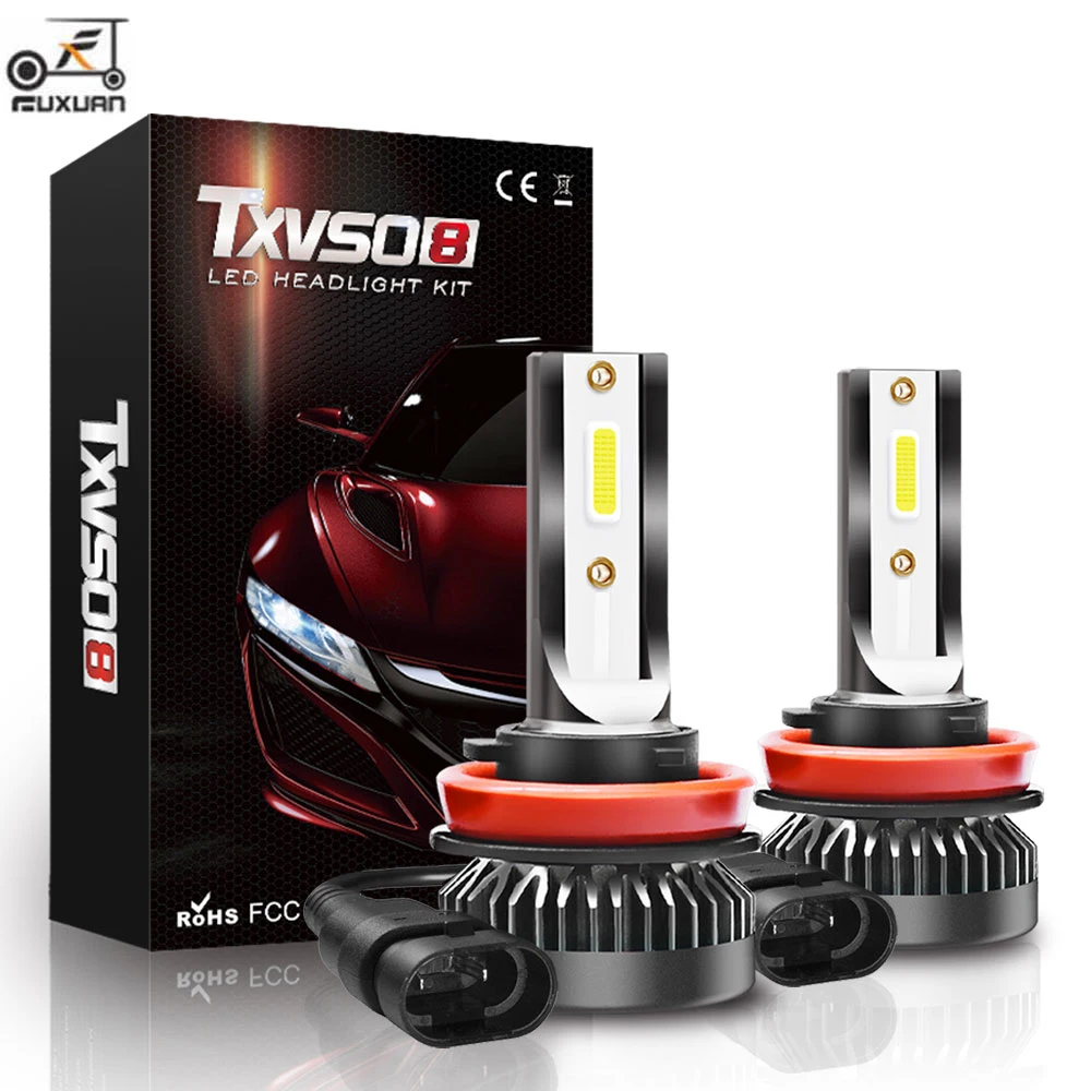 

2Pcs Mini H11 LED Bulb H8 H9 LED Car Headlight Bulbs Kit 8000LM 80W Auto Headlamp 6000K Car Lights 12V 24V