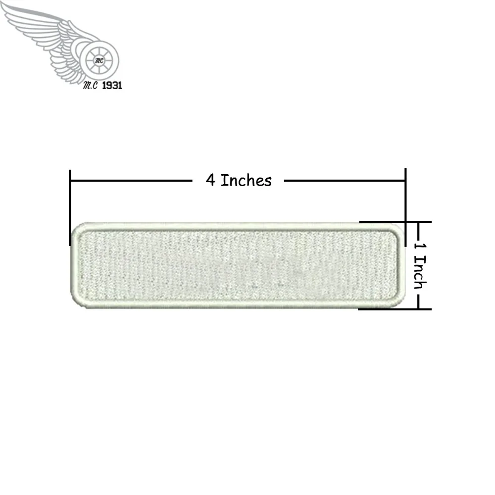 Customized Name Card Patches Magic Paste Iron on Backing DIY Mini Free Shipping Motorcycle Biker Rider suitable for jacket Patch (2)