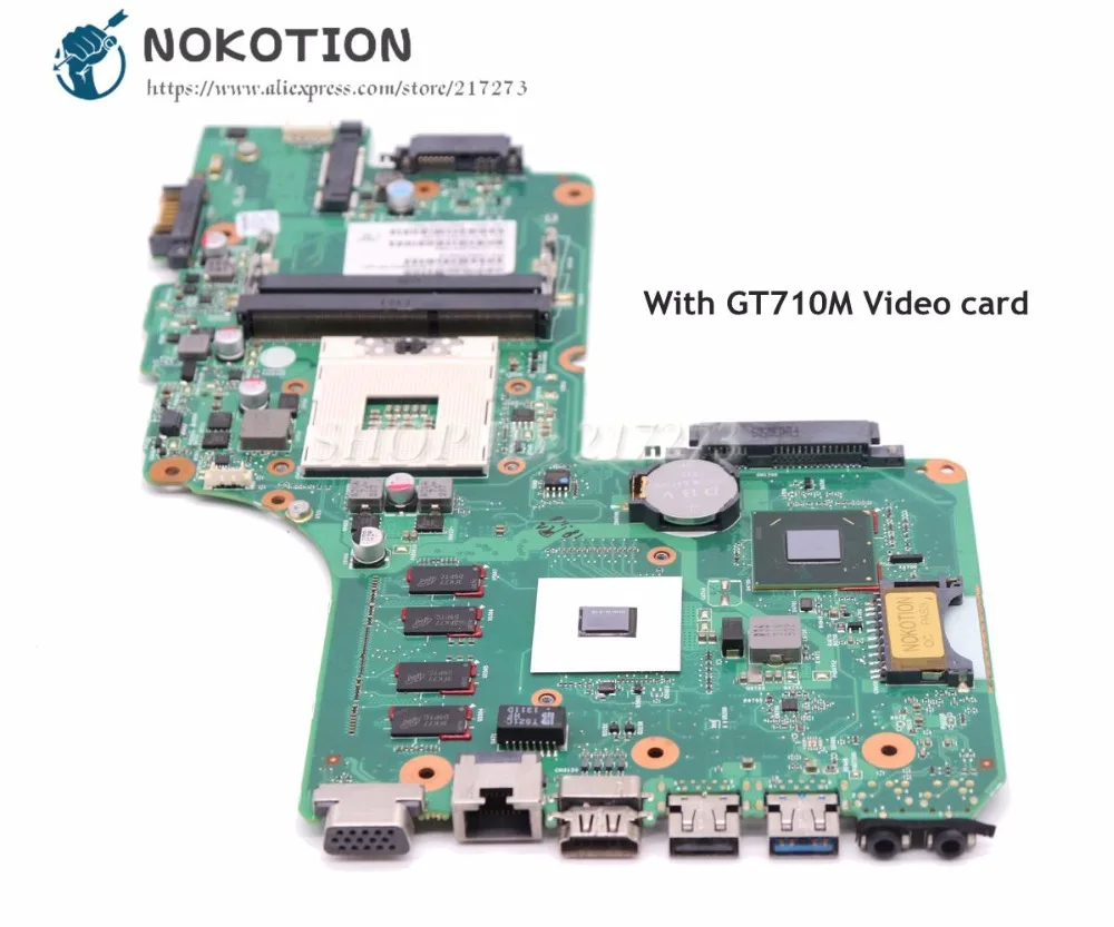 NOKOTION для Toshiba Satellite C50 C50-A материнская плата ноутбука V000325010 DB10FG-6050A2557401-MB-A02 HM76 DDR3 GT710M