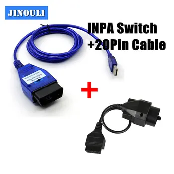

Best Qaulity For BMW INPA K+CAN K CAN INPA With FT232RQ Better Than FT232RL Chip with Switch for BMW INPA K DCAN USB Interface