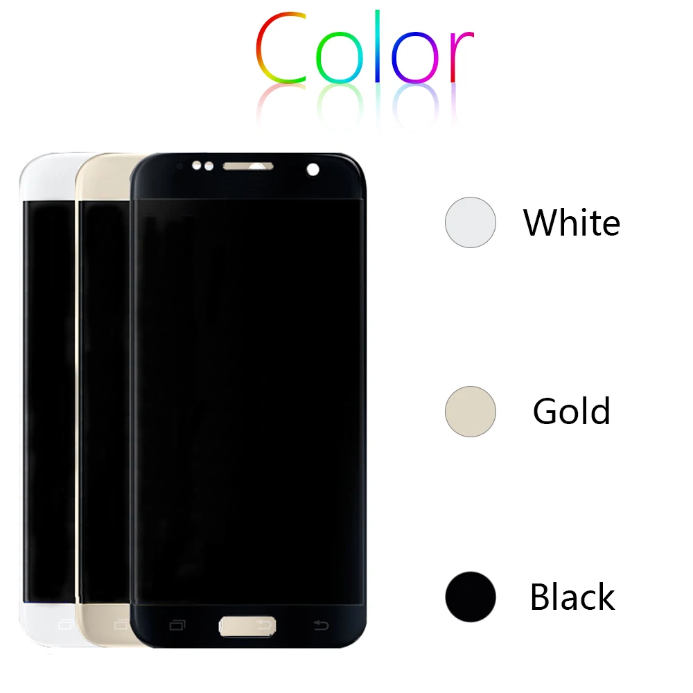  Super AMOLED For SAMSUNG Galaxy S7 LCD Display Touch Screen with Frame Digitizer For SAMSUNG S7 Dis