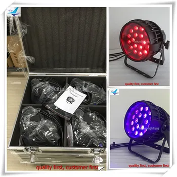 

(12 in CASE)Pro Stage Profile Wash Par64 Light 18*18W led zoom par 64 waterproof dj lighting