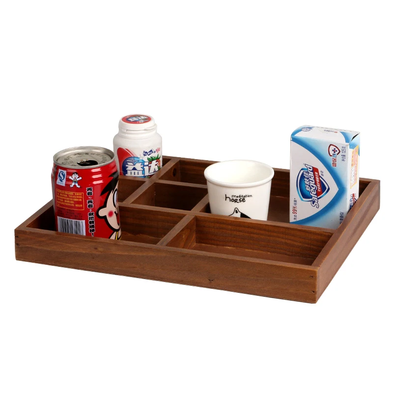 

Wooden Box 7 Lattice Flower Pot Tray Cosmetics Jewelry Desk Organizer Sundries Tray Wooden Storage Boxes Retro Pallets Furniture