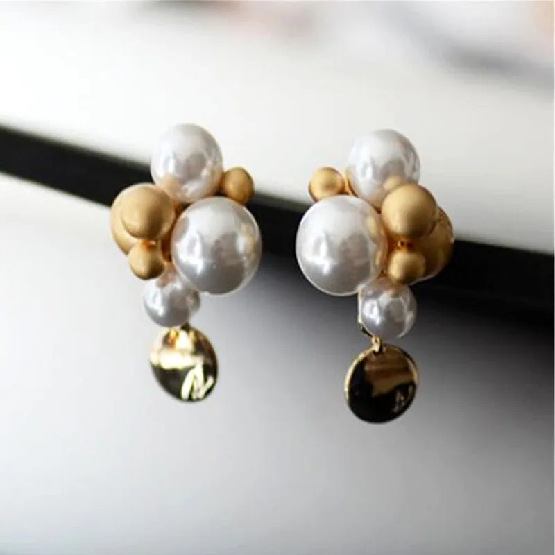 MHS. SUN,, Классическая жемчужная блестящая Серьга для женщин, классические серьги, серьги, известный бренд, дизайн, Трендовое ювелирное изделие для девушек