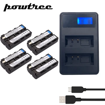 

4x Batteries + NP-F530 NP F330 F550 F570 Charger for Sony NP-F570 CCD-SC55 CCD-TRV81 DCR-TRV210 MVC-FD81 NP-F730 NP-F750 Hi-8