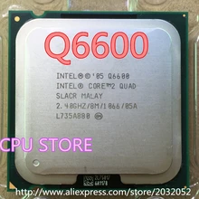 Lntel CORE 2 QUAD Q6600 Processor 2,4 ГГц/8 МБ/Quad-Core/ФСБ 1066 настольного LGA 775 Процессор может работать