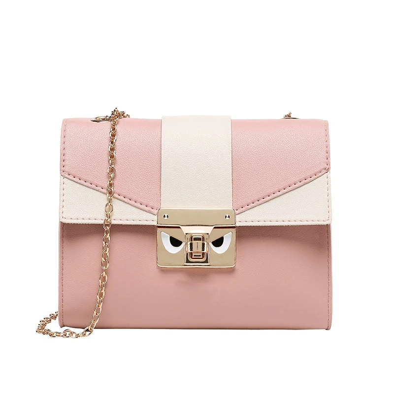 

Metal Lock Messenger Bag Sweet Lady Famous Brand Handbag 2019 Luxury Handbag Designer Summer New Woman Shoulder Bag