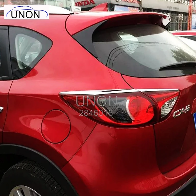 Подходит для 2013 MAZDA CX-5 CX5 хромированный задний светильник, задний светильник, крышка для век, крышка для бровей, декоративная рамка