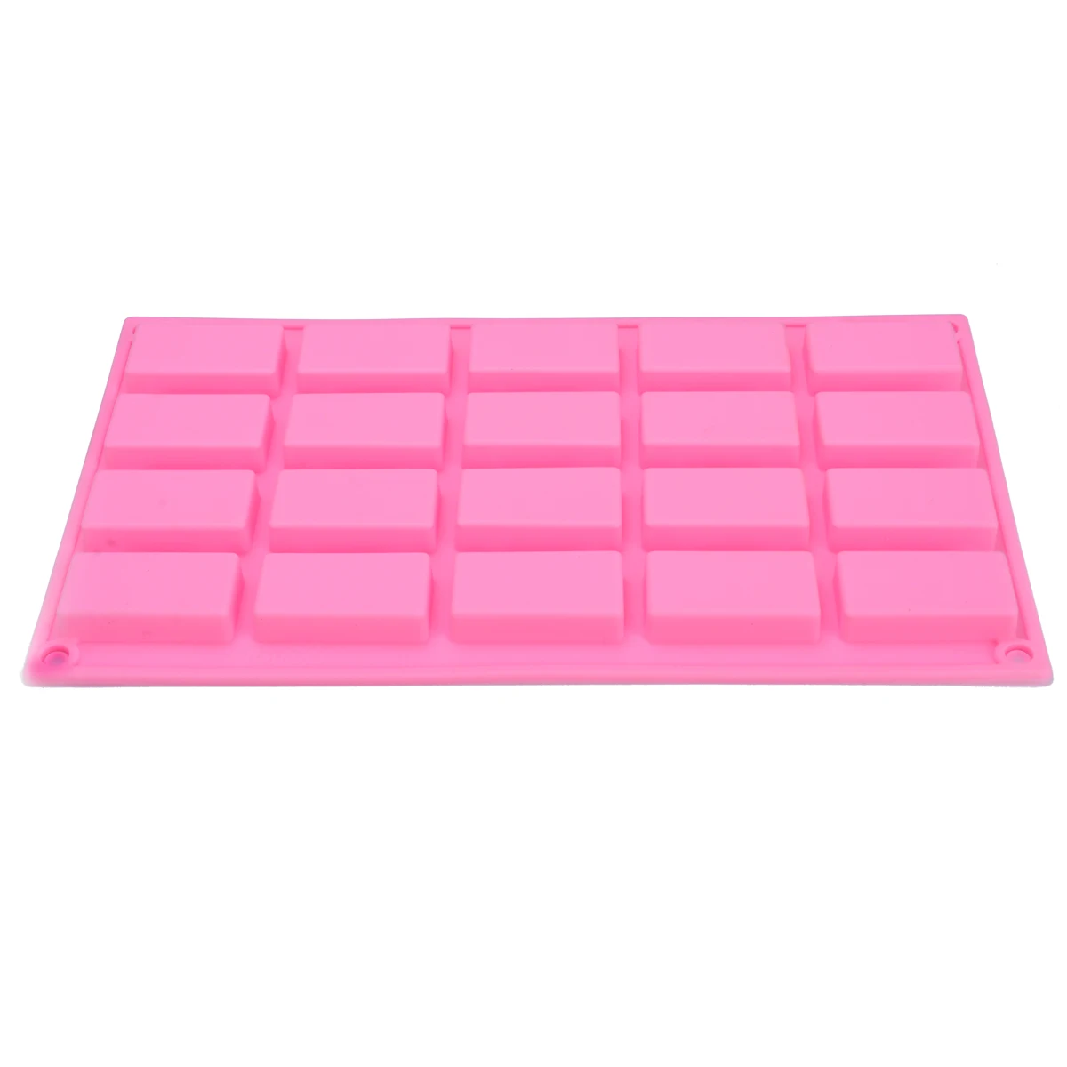 20 Holes Rectangular DIY Mini Cake Muffin Pan Candy Chocolate Bar Guest Soap Silicone Mould 285*168*12mm