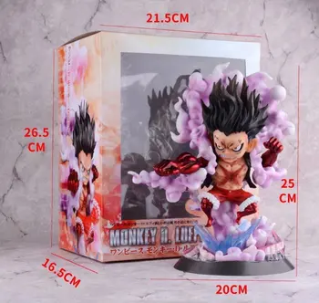 

25cm Japanese anime figure one piece luffy Straw hat statue action figure collectible model toys for boys