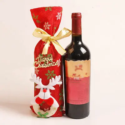 Bags Decors Cover Decoration Party Santa Red Wine Bottle Holder Bags Decors Cover Decoration Party Santa Red Wine Bottle Holder Christmas Bag Home Gift Holders In Stockings From Garden On