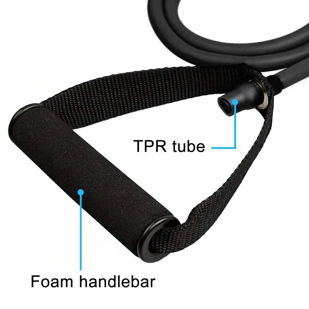 2pcs/set fitness rubber Pull Rope Resistance Bands Elastic Yoga 8 Word Bands muscle bodybuilding Stretched Tubes gum for fitness