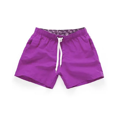 Брендовые быстросохнущие шорты для плавания с карманами для мужчин, мужская одежда для плавания, плавки для плавания, летняя пляжная одежда для купания, боксеры для серфинга - Цвет: Purple