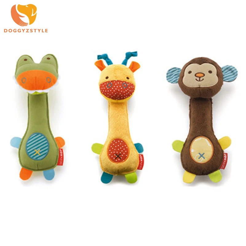 

Cartoon Plush Sound Dog Toy Cute Animal Shaped Pet Toys Puppy Cat Chew Squeaker Squeaky Pets Supplies For Small Dogs DOGGYZSEYLE