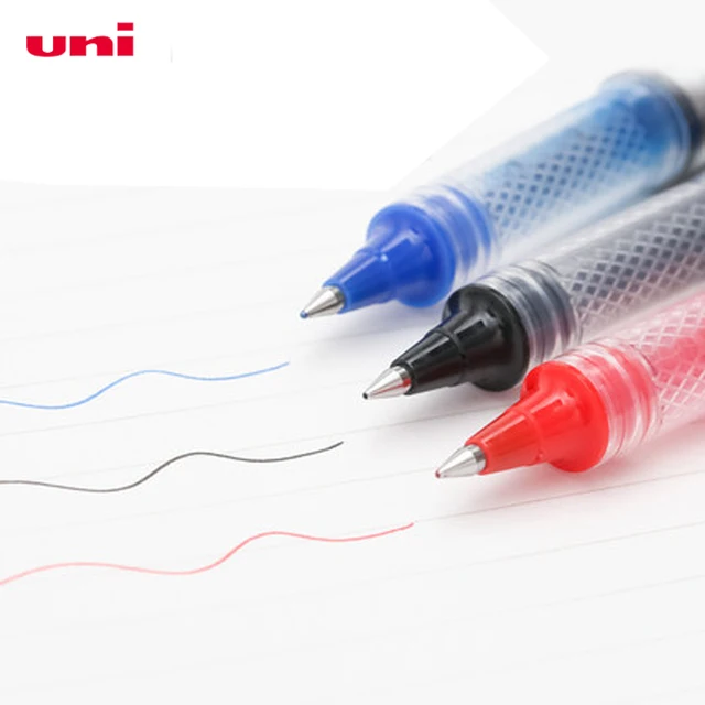 Uni-Ball Air Roller Ball Gel Pens 0.5mm Extra 0.7mm Fine Point Japan Super  Ink Free Control Blue Black Red ink Smooth Writing - AliExpress