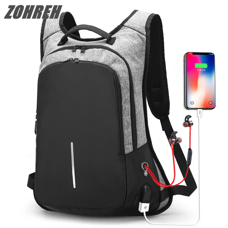 Male Waterproof Password Travel Backpack Anti-theft Backpack USB Charging Men Laptop Backpacks for Teenagers Mochila School Bag temena fashion men usb charging function laptop backpacks school bag waterproof anti theft backpack for male teenager bagscbp343
