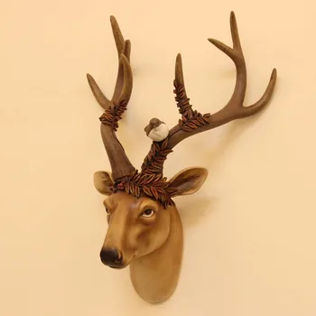 

deer head pendant Europe type restoring ancient ways wall decoration Animal head hang act the role of arts and crafts