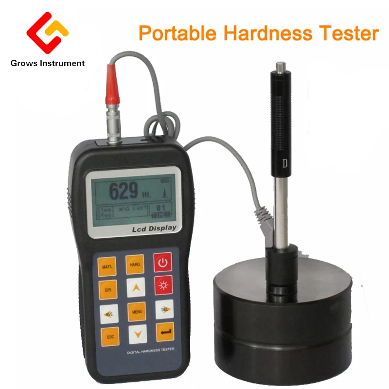 

KH180 Portable Leeb Hardness Tester Meter Gauge With Store 600 Groups Memory Automatic Alarm Function HL HB HRB HRC HRA HV HS