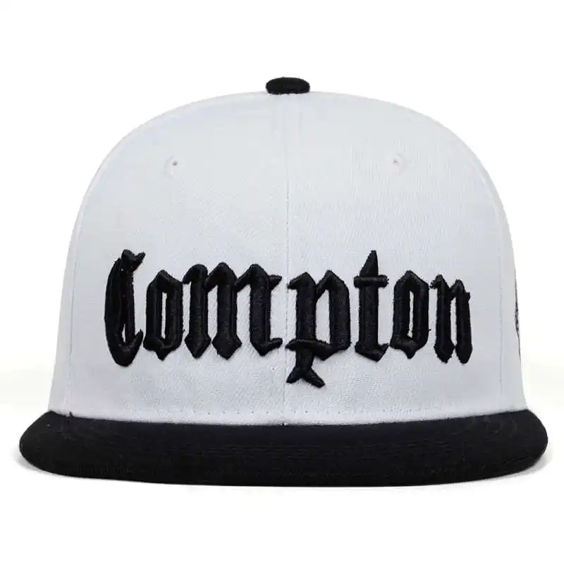 Новинка, бейсбольная Кепка с вышивкой COMPTON, хип-хоп бейсболки, плоская модная спортивный головной убор для унисекс, Регулируемая Мужская шляпа в стиле хип-хоп