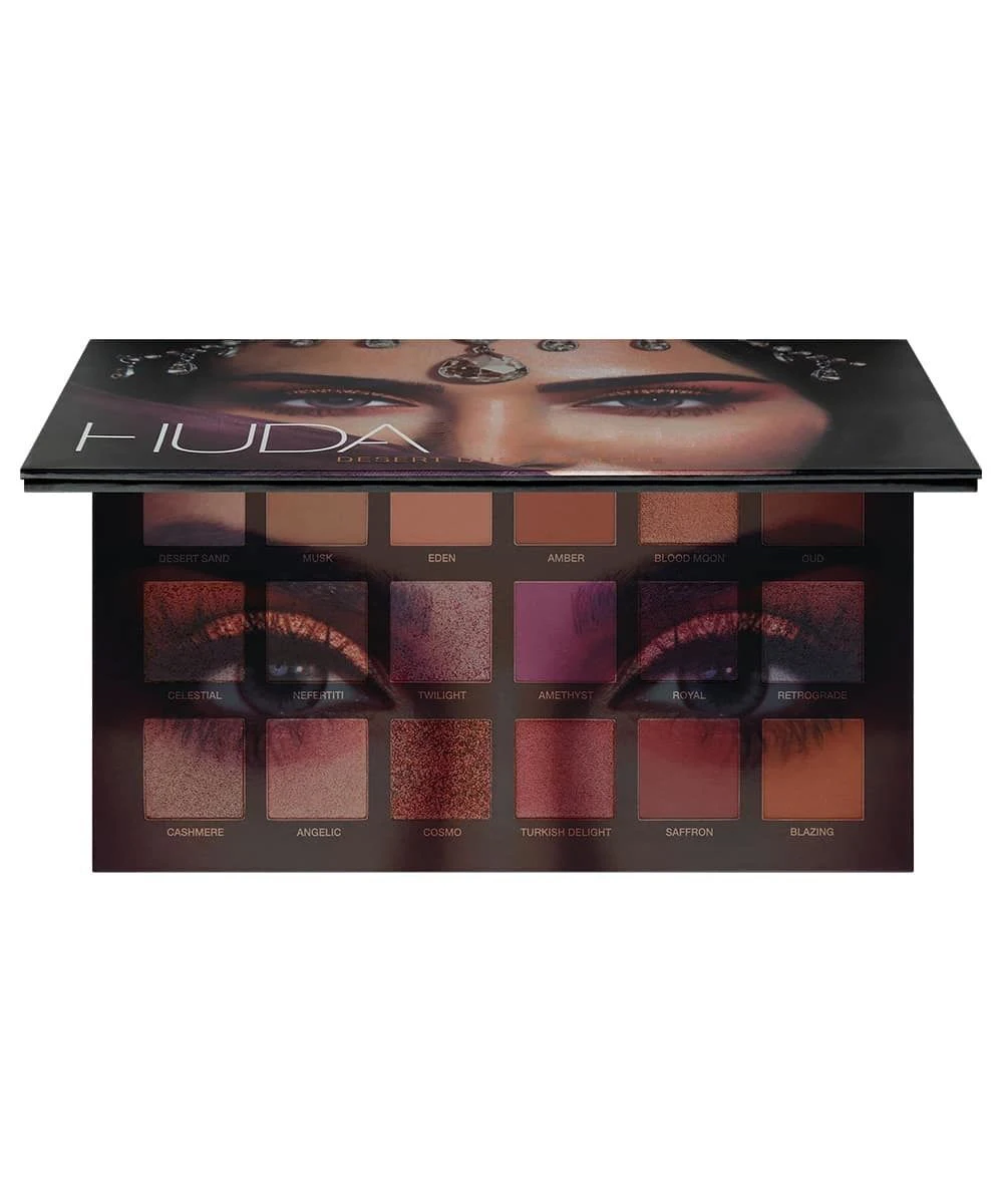 Huda beauty, новинка, Обнаженная палитра теней для век с розами, 18 цветов, европейская коробка для макияжа, Sombra Maquillaje, палитра теней для век, матовое мерцание