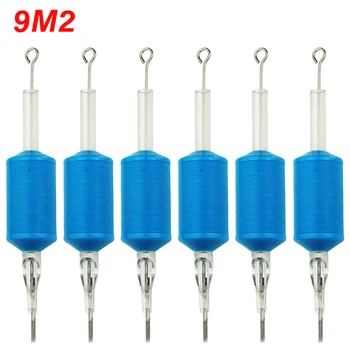 

OPHIR 6PCS/Lot 9M2 Blue Disposable Tattoo Tube Tips with Nozzle Needles Grip _TA111(9M2)-6x
