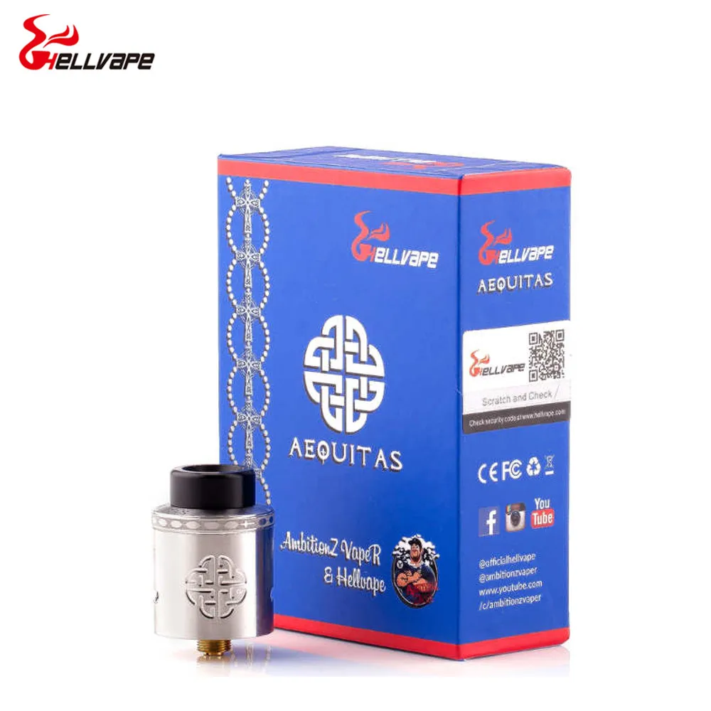 Распылитель Hellvape Aequitas RDA диаметром 24 мм электронная сигарета вейп бак с