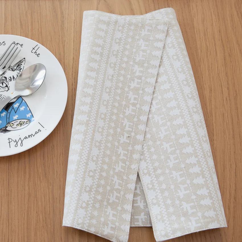 4pcs/lot White Elegant Minimalist Napkin Placemat Table Mat Insulation