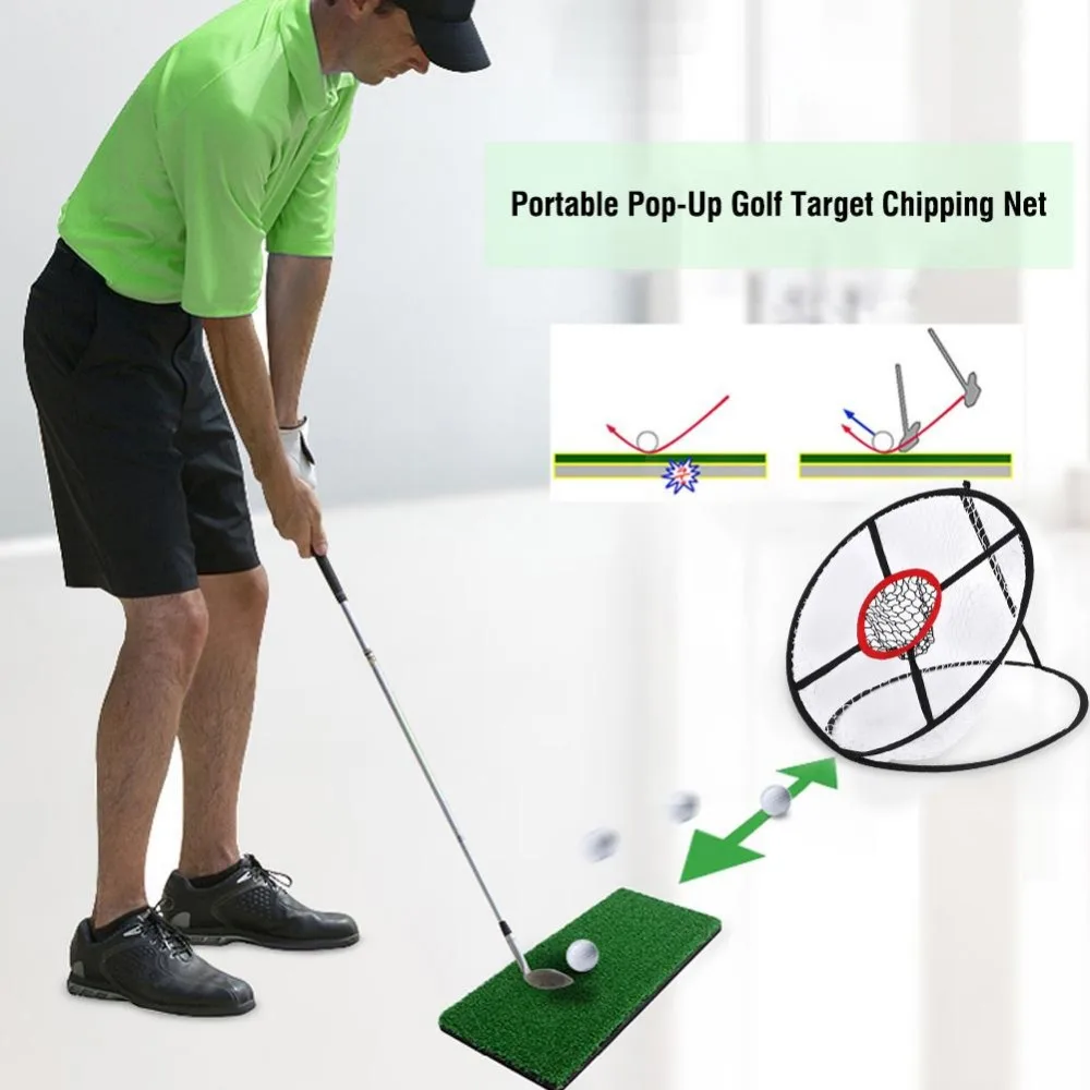 Сеть для гольфа открытый Практика Чистая, портативный обучение удара чистая, сборная сеть