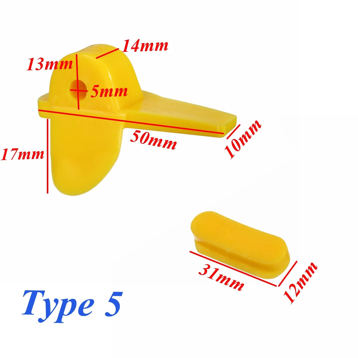 1 комплект/12 шт. шины нейлон крепление демонтажная машина аксессуары головка вставка обода протектор шиномонтажный обод протекторы желтый - Название цвета: Type 5