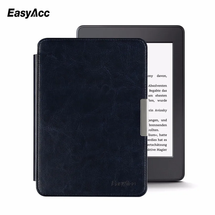 Easyacc Магнитный кожаный чехол для Amazon Kindle Paperwhite 6 дюймов электронная книга стенд кожаный чехол смарт-Авто Режим сна/Пробуждение