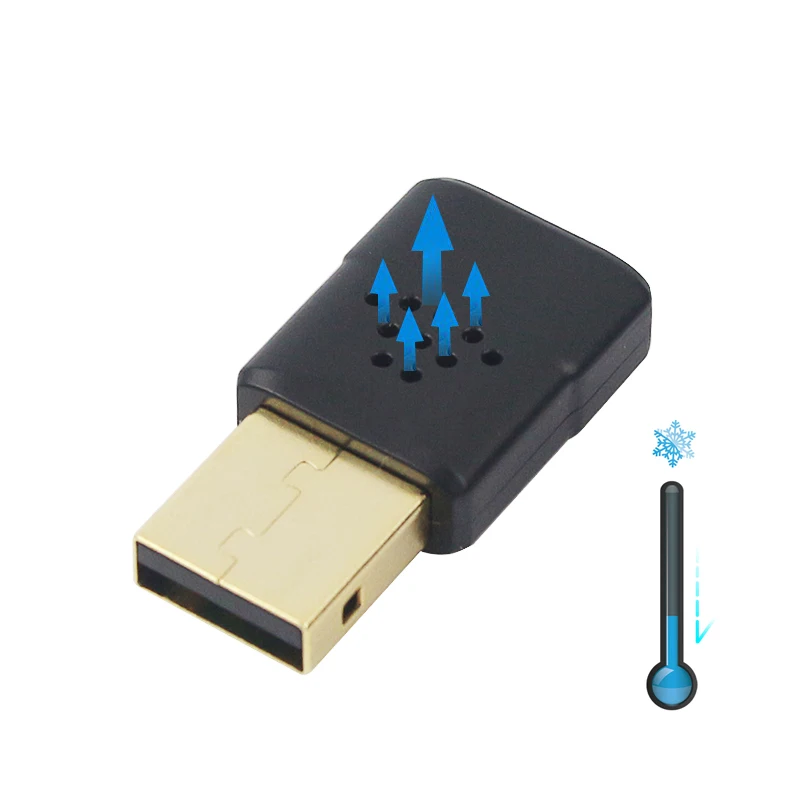 2.4G 5.8G Dual Band Wireless Wi-Fi USB Adapter USB 2.0 WiFi Receiver Dongle 802.11ac Network Card+ Deriver CD for PC Laptop