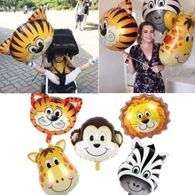 1pc Jungle Animals Foil Balloons Lion Tiger Monkey Zebra Giraff Cow Balloon Birthday Party Decorations Kids Home Decor Supplies 1pc Jungle Animals Foil Balloons Lion Tiger Monkey Zebra Giraff Cow Balloon Birthday Party Decorations Kids Home Decor Supplies