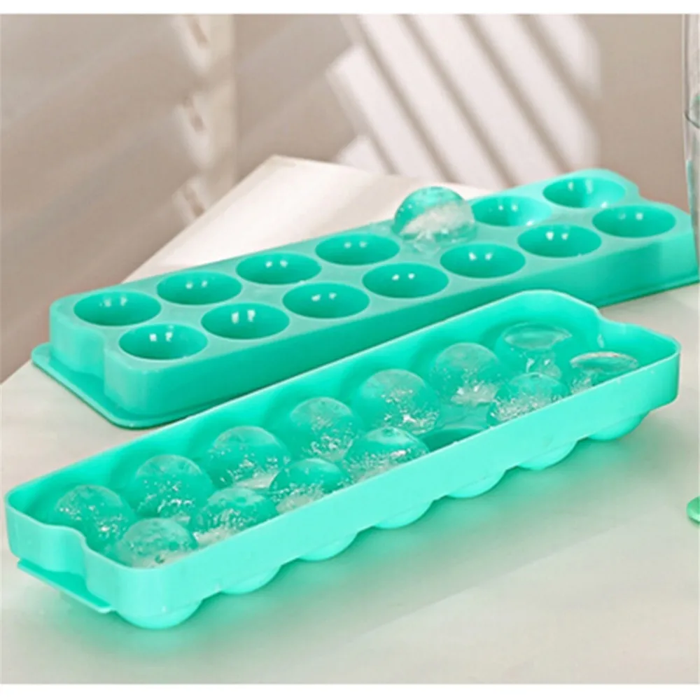 Конфеты цвета 14 сетки замороженные формы 3D Круглый ледяной шар производитель пластиковый поддон под лед кубик льда эскимо производитель кухонные формы