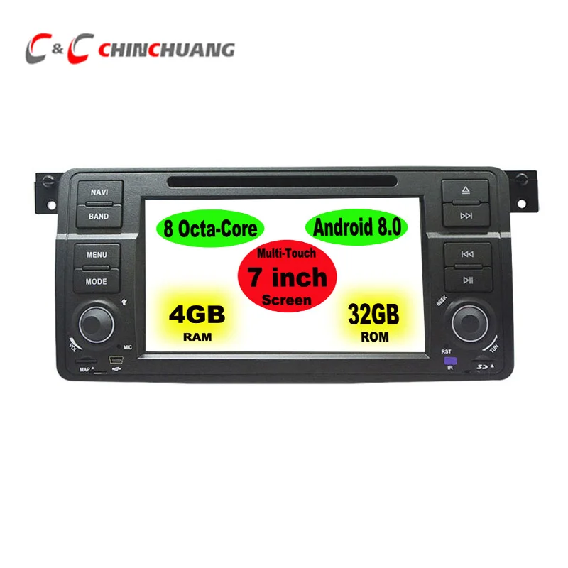 

New ! 4G RAM Android 8.0 or 8.1 Octa-core Car DVD Player GPS for BMW E46 Rover 75 MG ZT with Radio Bluetooth Wifi Mirror Link SD