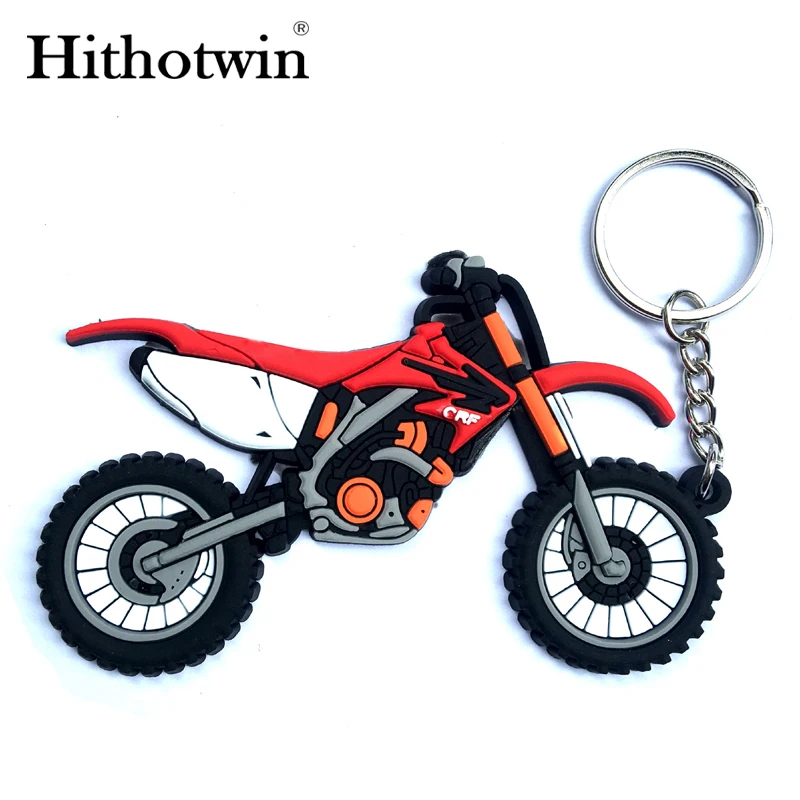 1 RUBBER YAMAHA MOTORCYCLE KEYCHAIN KEY RING RED 