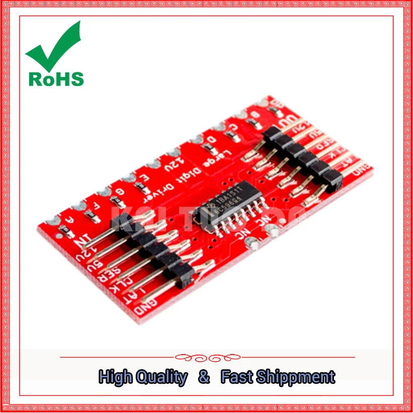 

TPIC6C596 8-bit shift register 7segment displays 7-segment digital tube board