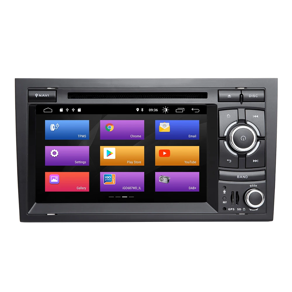 Sale Car Multimedia Player 2 Din Android 9.0 For Audi A4 B6 B7 S4 B7 B6 RS4 Seat Exeo 2002-2008 RS4 B7 Radio 2008-2012 GPS Navigation 1