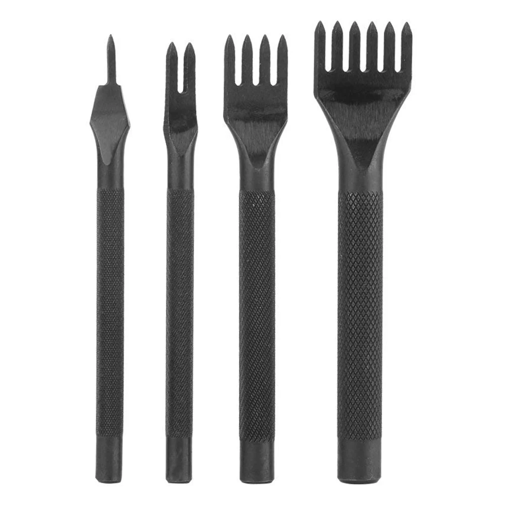 

1Pc/4Pcs Leather Stitching Punch Chisel Craft DIY Handmade Sewing Tool TB Sale