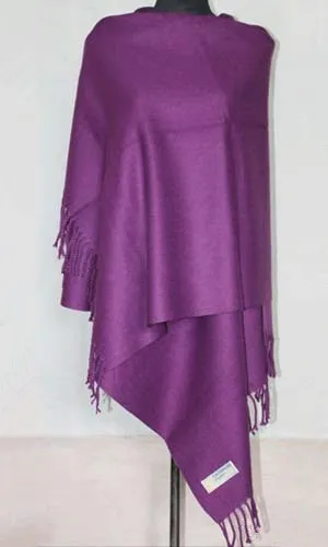 Черный осенне-зимний китайский женский шарф из шерсти плотный теплый шарф Mujer Bufanda Chal размер 70x200 см Jsh004B - Цвет: Фиолетовый