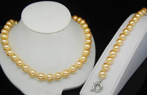 

Hot sale new Style >>>>12mm south China sea shell pearl necklace bracelet hot fashion jewelry