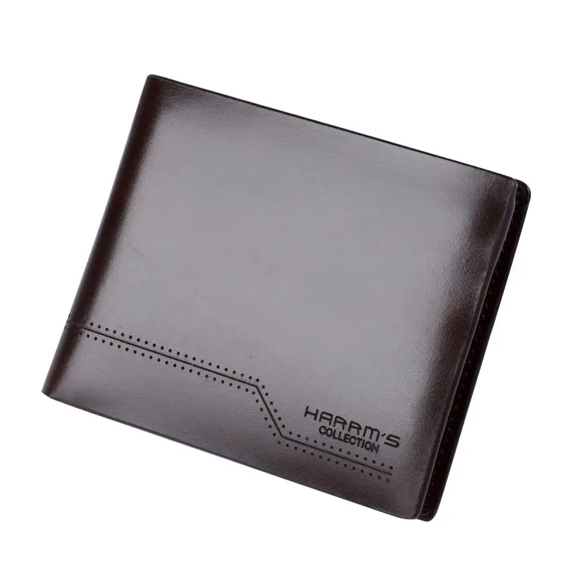 HARRMS Leather Wallet Designer Wallets Famous Brand Men Wallets Mens