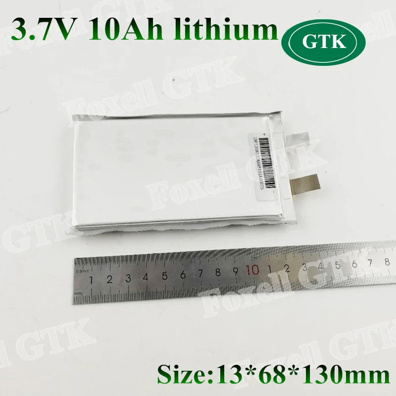 1pcs 3.7v 10Ah Lithium 10000mAh 3.7v 10ah cell 1265130 polymer for diy battery pack electric bike batteries power tool bank toys (3)