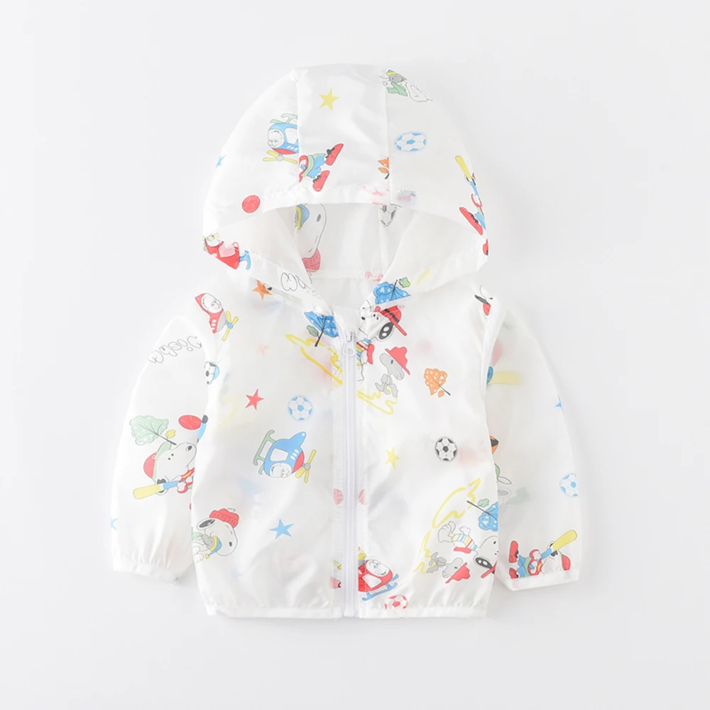 JN18819 Summer Jacket Boy Girls Sun UV Protection Coat Kids Rash Guards