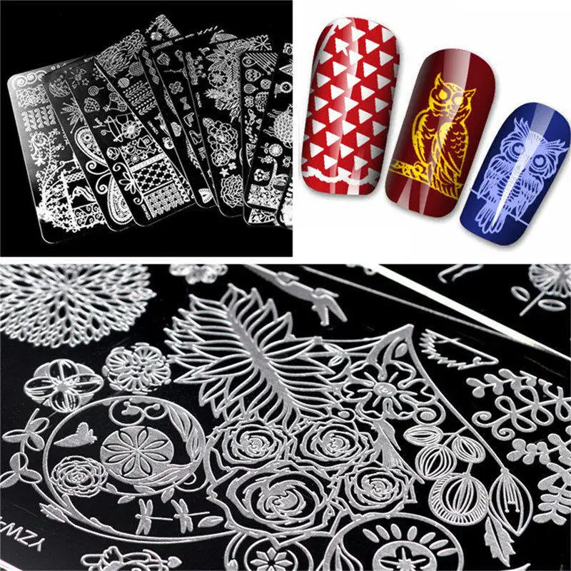 Buy Nails Stamping Plates Stainless Steel Image 1 10