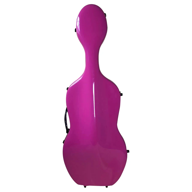 New cello case 4/4 Violet glass fiber reinforced plastic cello box