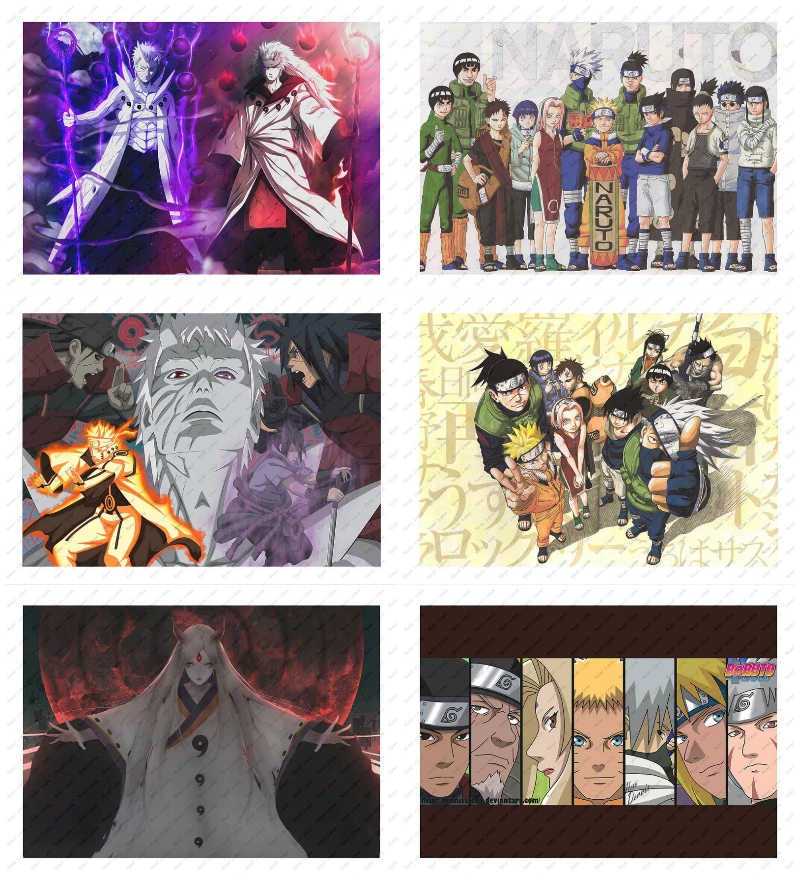 

Naruto Poster Wallpaper Anime Paintings Dormitory Surrounds Uchiha Itachi White Kraft Poster/Wall sticker Part.2
